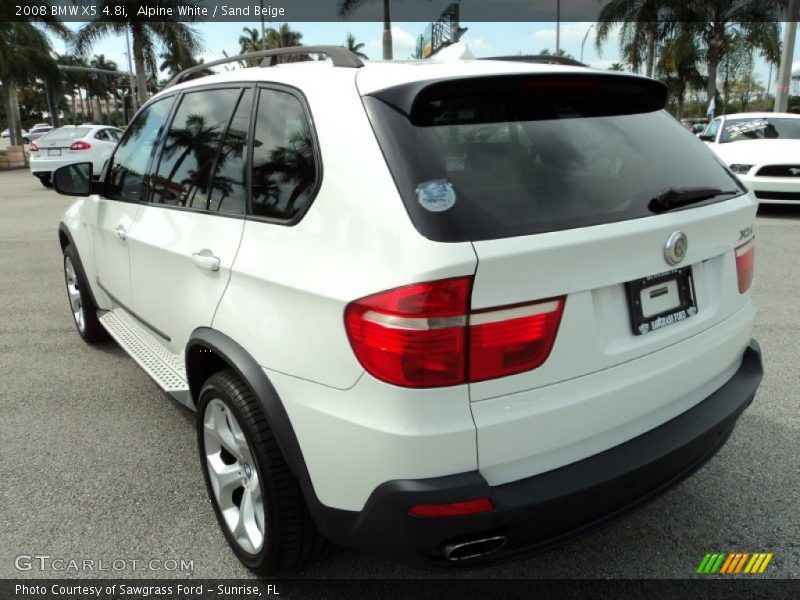 Alpine White / Sand Beige 2008 BMW X5 4.8i