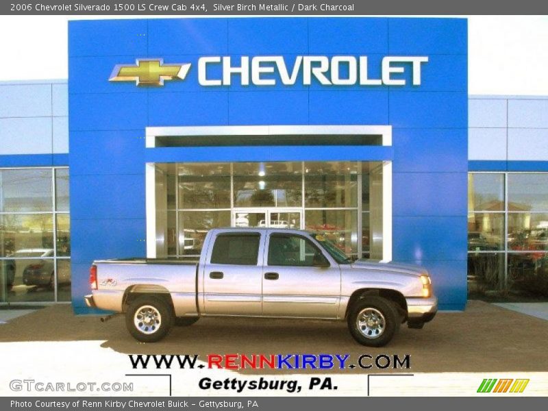 Silver Birch Metallic / Dark Charcoal 2006 Chevrolet Silverado 1500 LS Crew Cab 4x4