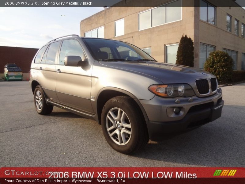Sterling Grey Metallic / Black 2006 BMW X5 3.0i