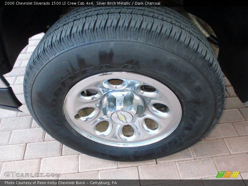 Silver Birch Metallic / Dark Charcoal 2006 Chevrolet Silverado 1500 LS Crew Cab 4x4