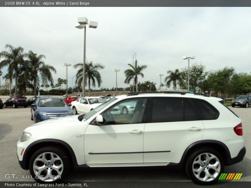 Alpine White / Sand Beige 2008 BMW X5 4.8i