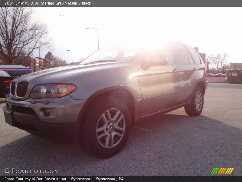 Sterling Grey Metallic / Black 2006 BMW X5 3.0i