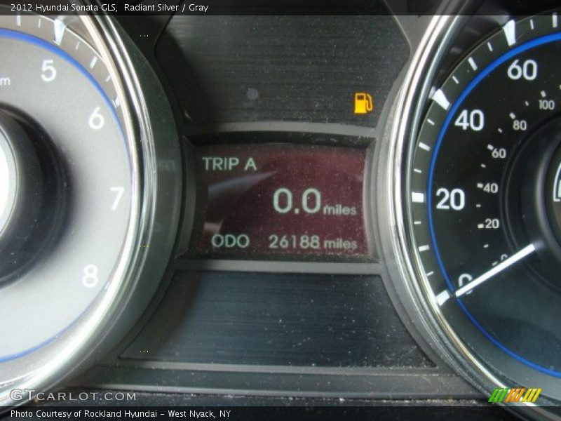 Radiant Silver / Gray 2012 Hyundai Sonata GLS
