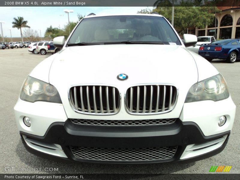 Alpine White / Sand Beige 2008 BMW X5 4.8i