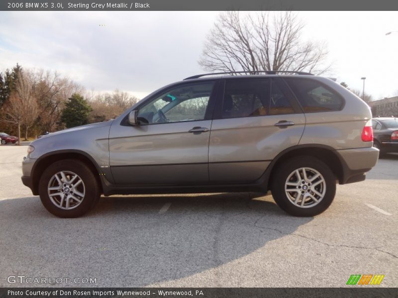 Sterling Grey Metallic / Black 2006 BMW X5 3.0i