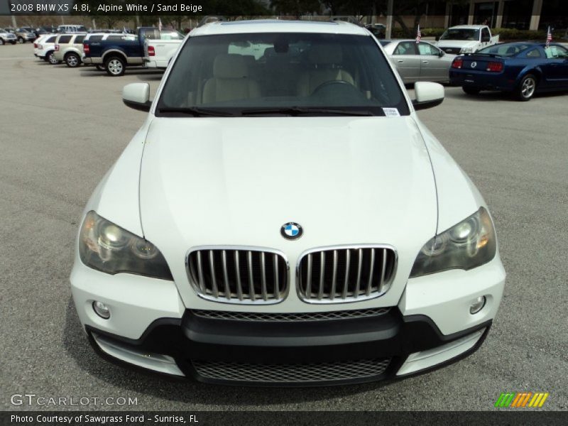 Alpine White / Sand Beige 2008 BMW X5 4.8i