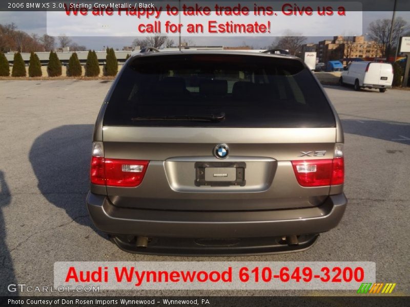 Sterling Grey Metallic / Black 2006 BMW X5 3.0i