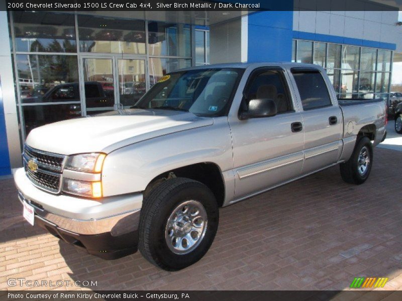 Silver Birch Metallic / Dark Charcoal 2006 Chevrolet Silverado 1500 LS Crew Cab 4x4