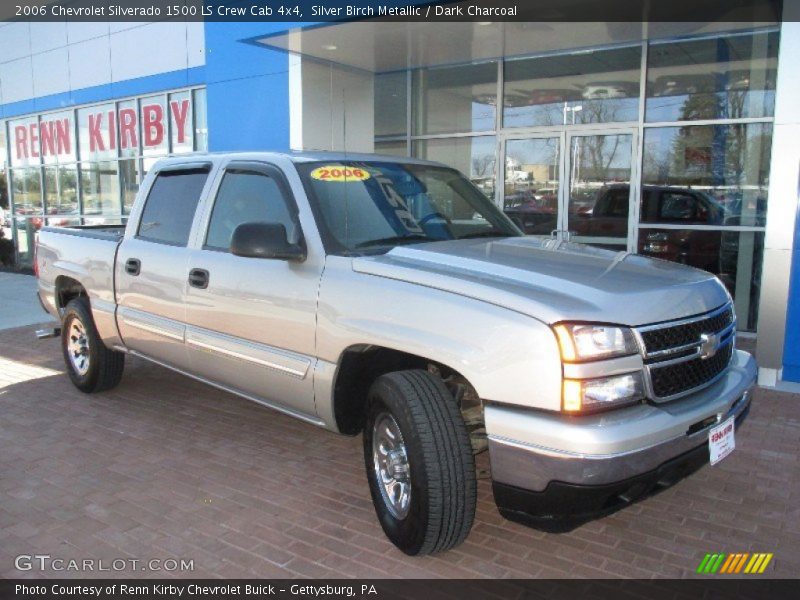 Silver Birch Metallic / Dark Charcoal 2006 Chevrolet Silverado 1500 LS Crew Cab 4x4