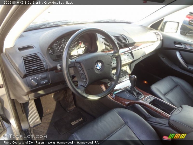 Sterling Grey Metallic / Black 2006 BMW X5 3.0i