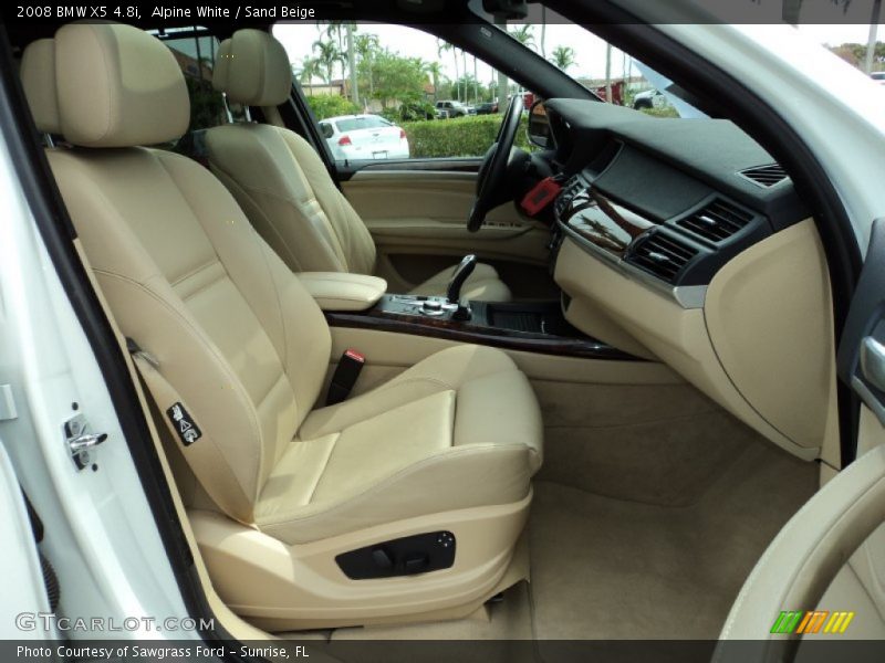 Alpine White / Sand Beige 2008 BMW X5 4.8i