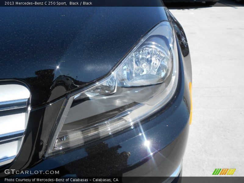 Black / Black 2013 Mercedes-Benz C 250 Sport