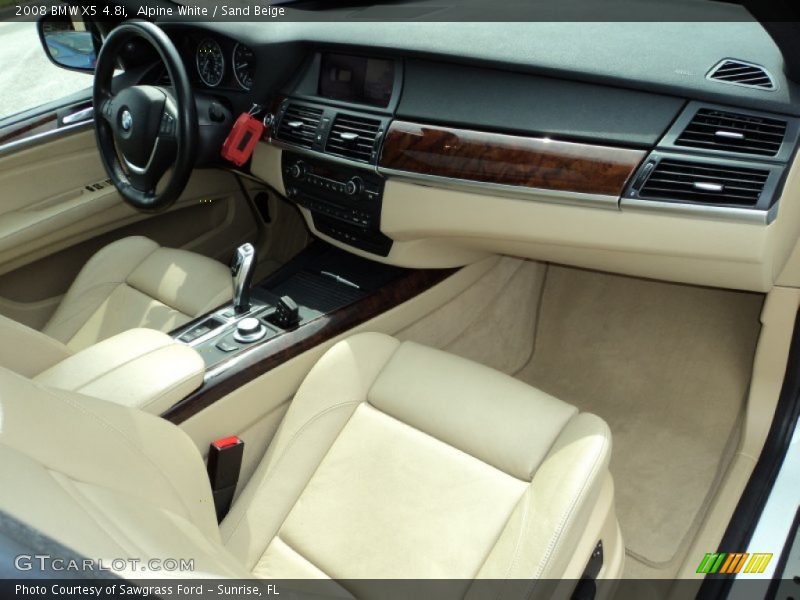 Alpine White / Sand Beige 2008 BMW X5 4.8i