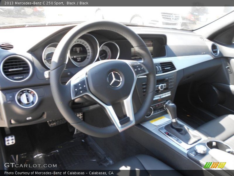 Black / Black 2013 Mercedes-Benz C 250 Sport