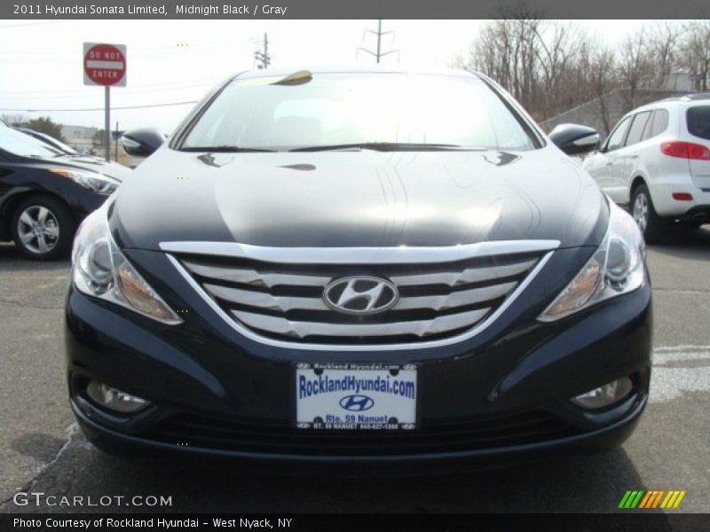 Midnight Black / Gray 2011 Hyundai Sonata Limited