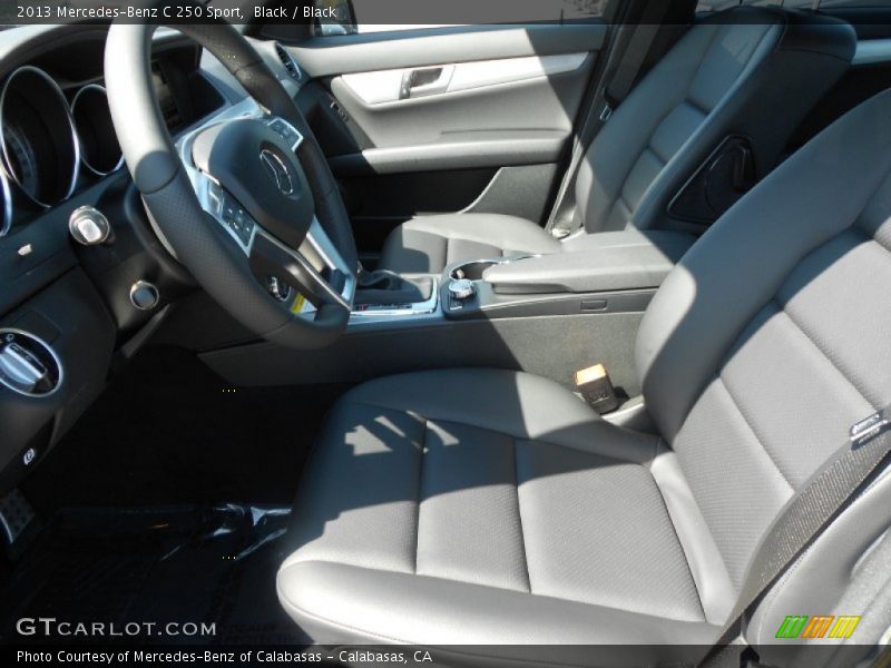 Black / Black 2013 Mercedes-Benz C 250 Sport