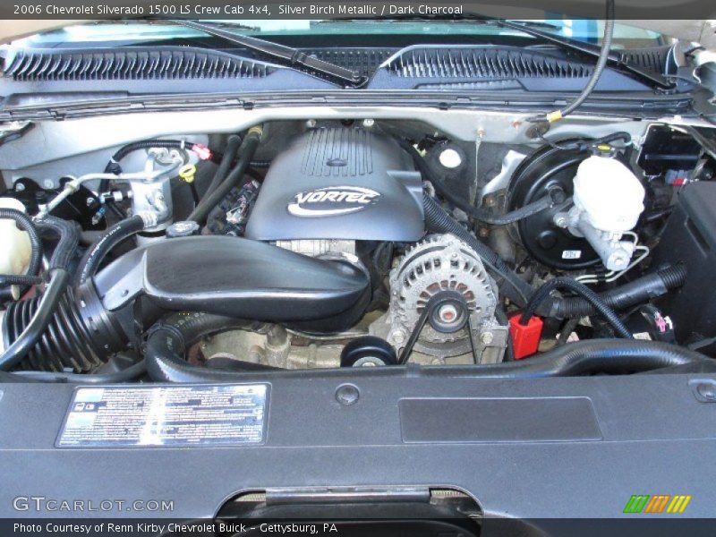 Silver Birch Metallic / Dark Charcoal 2006 Chevrolet Silverado 1500 LS Crew Cab 4x4