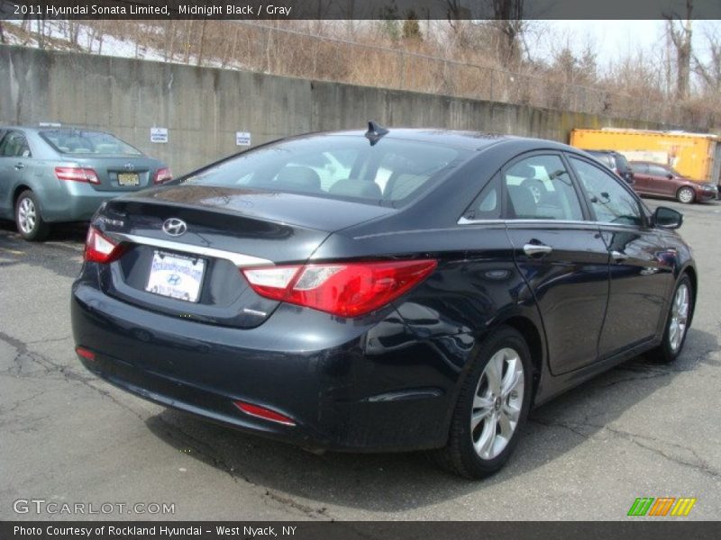 Midnight Black / Gray 2011 Hyundai Sonata Limited