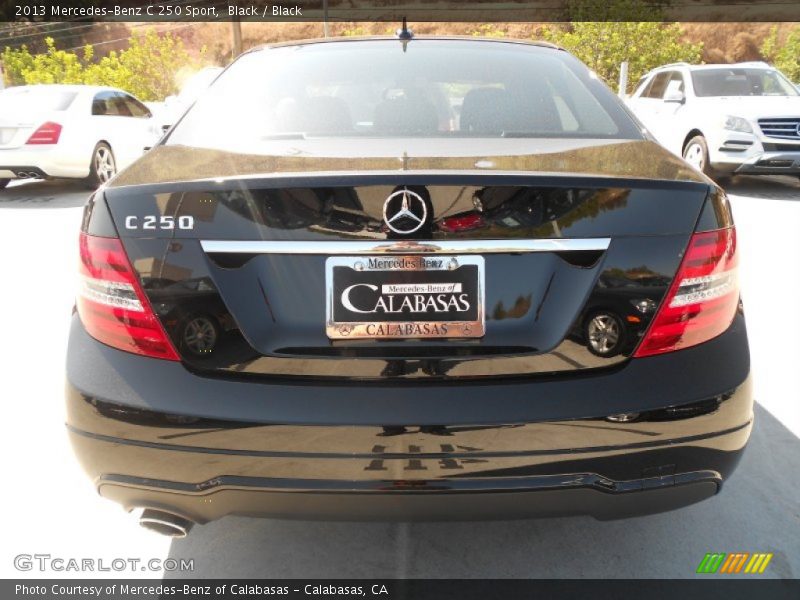 Black / Black 2013 Mercedes-Benz C 250 Sport