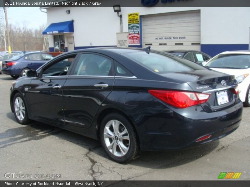 Midnight Black / Gray 2011 Hyundai Sonata Limited