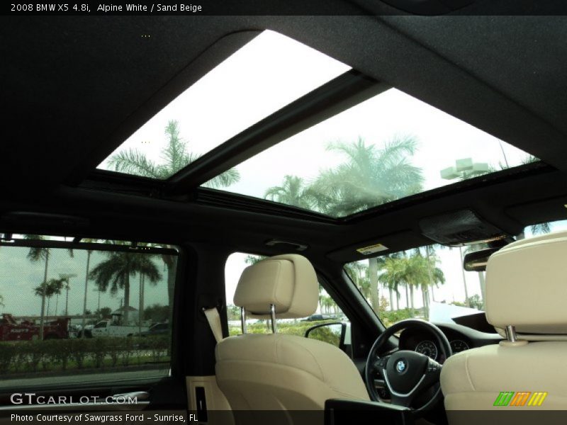Alpine White / Sand Beige 2008 BMW X5 4.8i