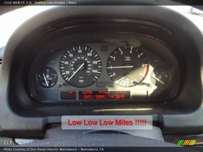 Sterling Grey Metallic / Black 2006 BMW X5 3.0i