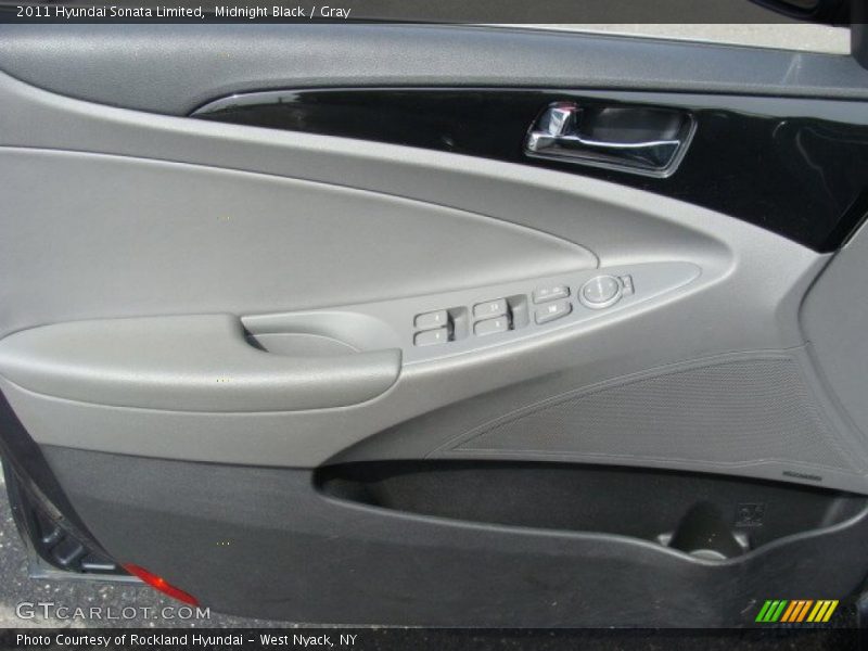 Midnight Black / Gray 2011 Hyundai Sonata Limited