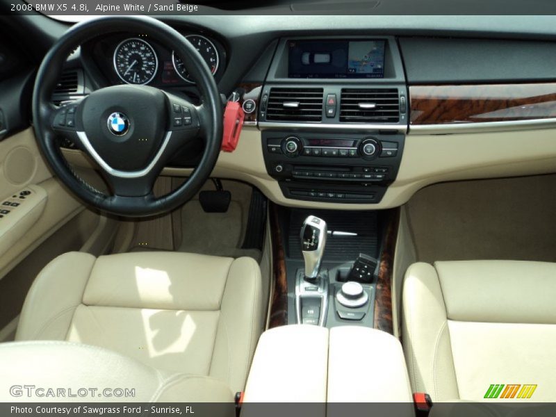 Alpine White / Sand Beige 2008 BMW X5 4.8i