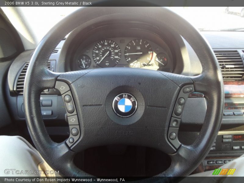 Sterling Grey Metallic / Black 2006 BMW X5 3.0i