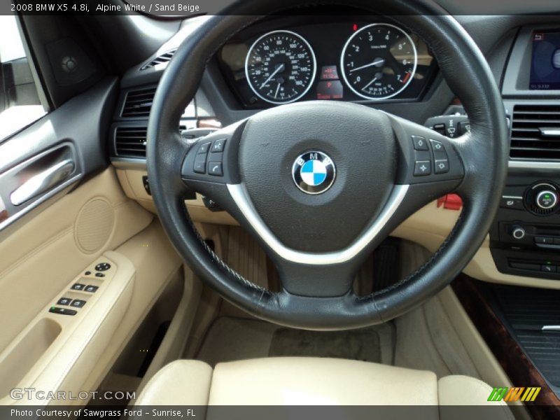 Alpine White / Sand Beige 2008 BMW X5 4.8i