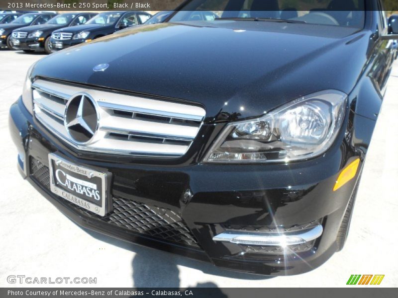 Black / Black 2013 Mercedes-Benz C 250 Sport