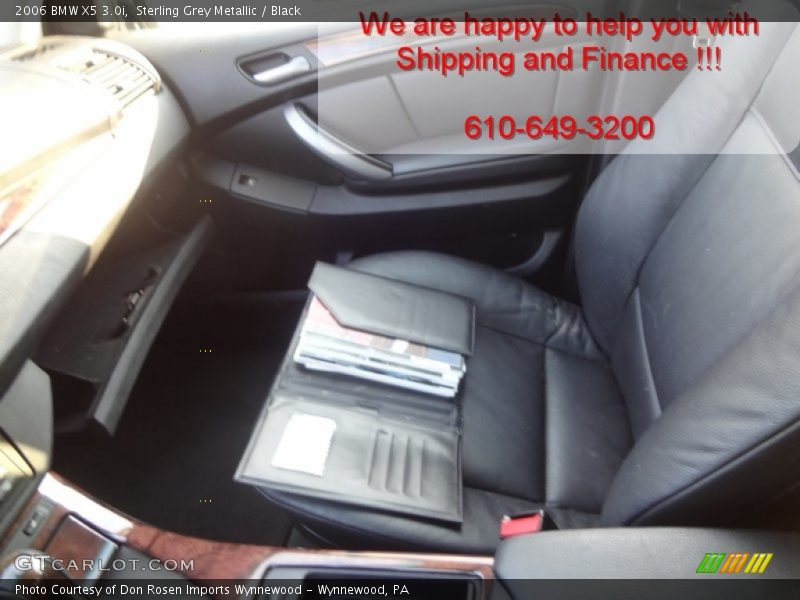 Sterling Grey Metallic / Black 2006 BMW X5 3.0i