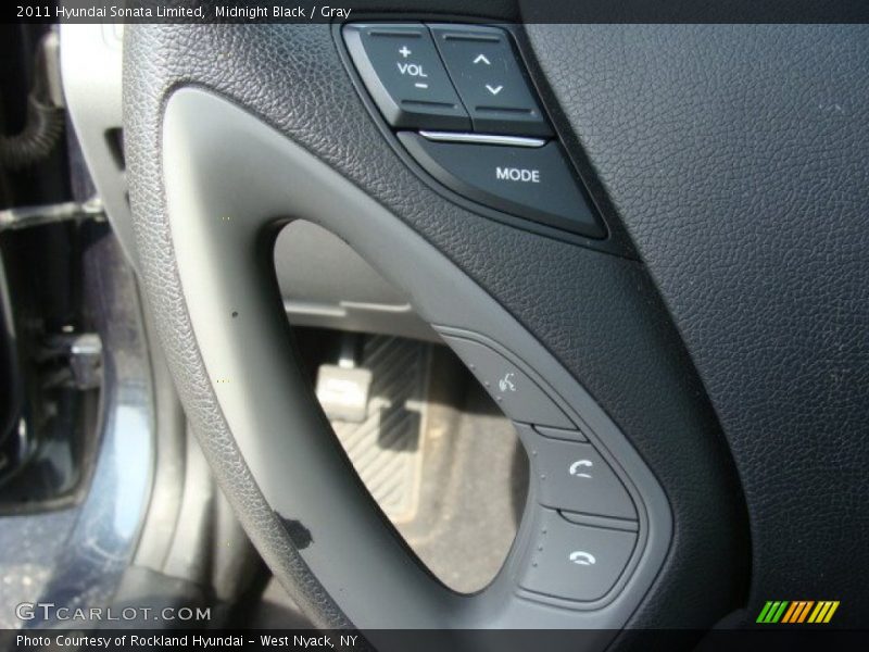 Midnight Black / Gray 2011 Hyundai Sonata Limited