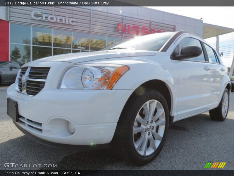Bright White / Dark Slate Gray 2012 Dodge Caliber SXT Plus