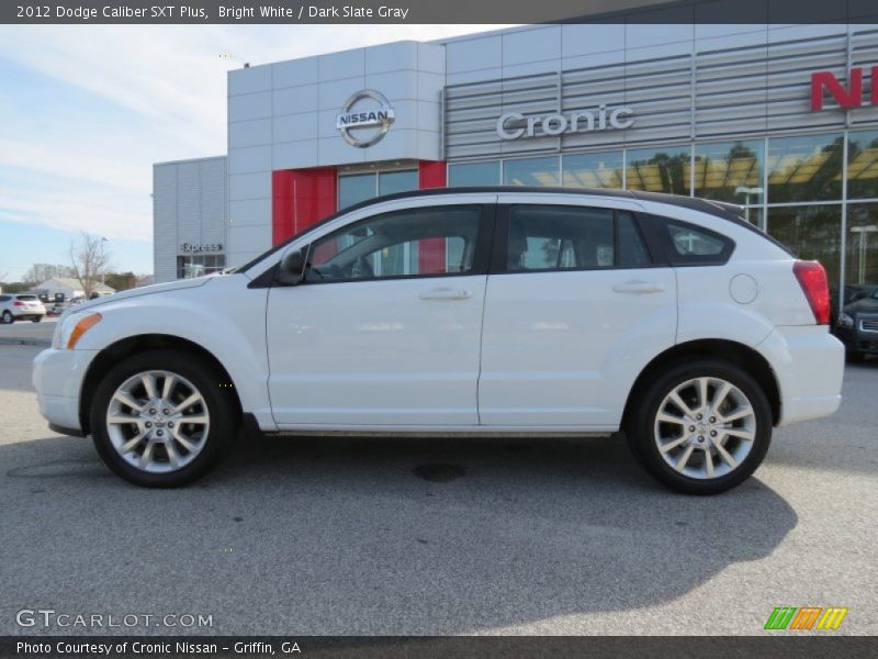 Bright White / Dark Slate Gray 2012 Dodge Caliber SXT Plus