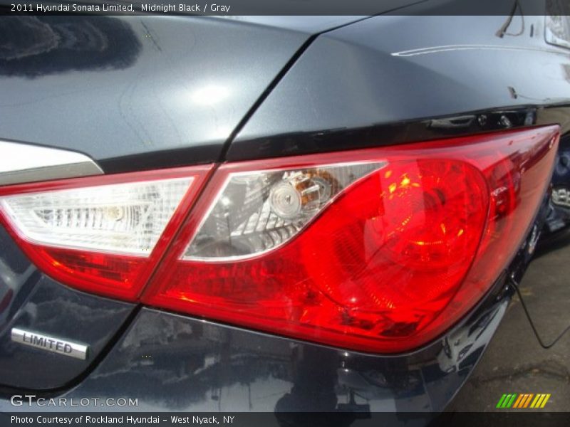 Midnight Black / Gray 2011 Hyundai Sonata Limited