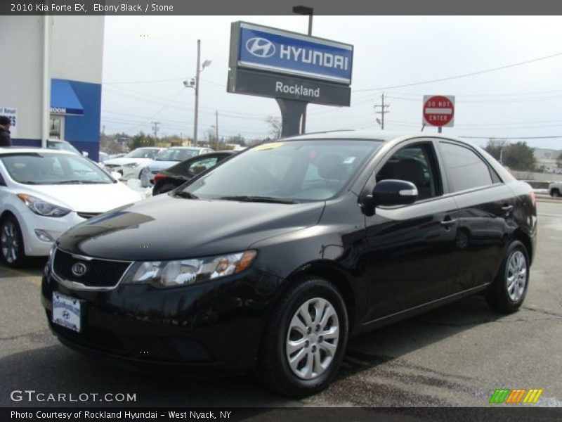 Ebony Black / Stone 2010 Kia Forte EX