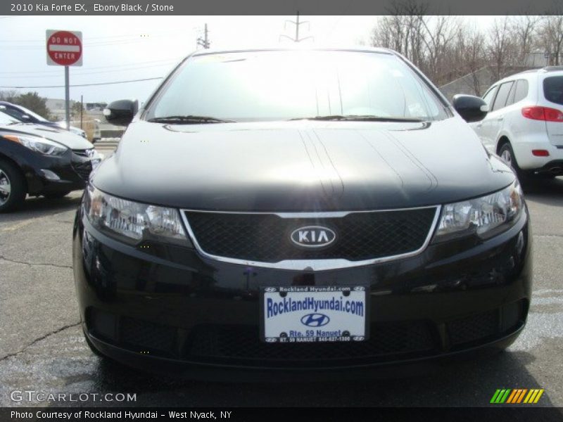 Ebony Black / Stone 2010 Kia Forte EX
