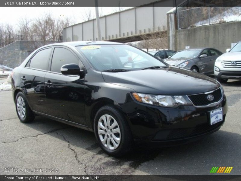 Ebony Black / Stone 2010 Kia Forte EX