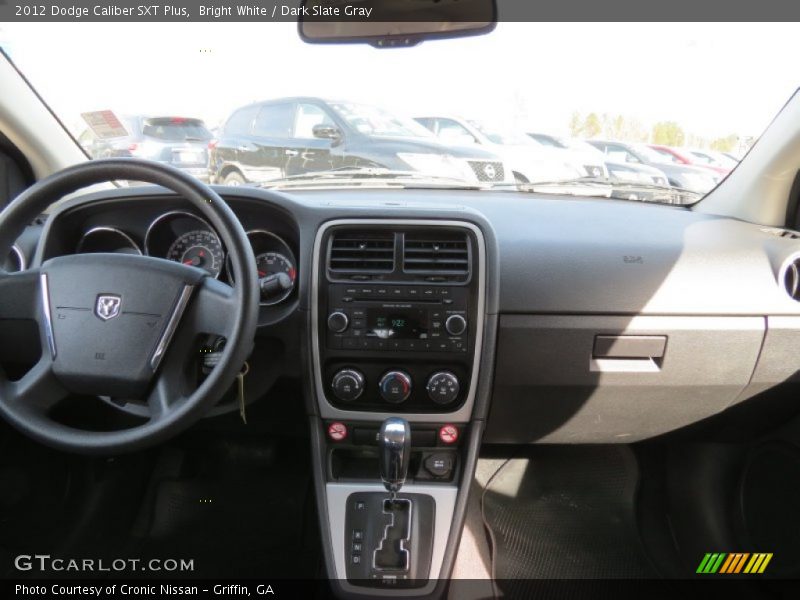 Bright White / Dark Slate Gray 2012 Dodge Caliber SXT Plus