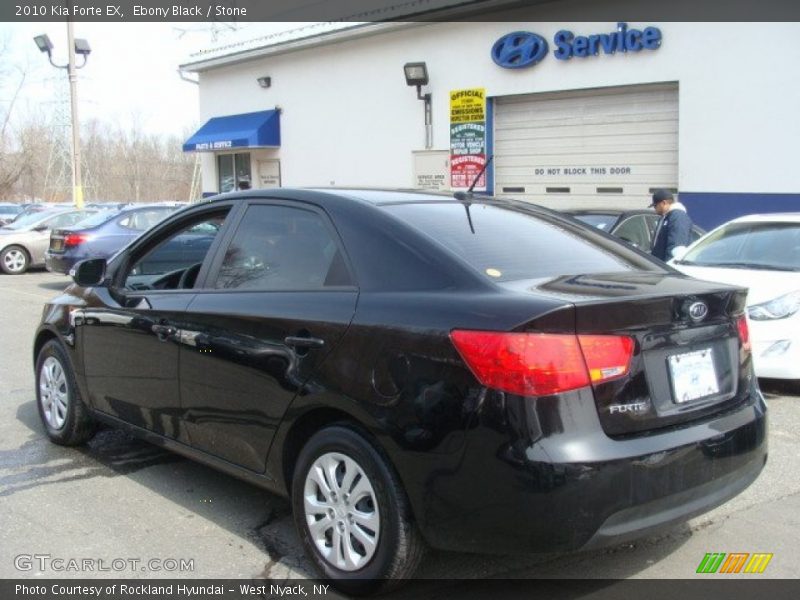 Ebony Black / Stone 2010 Kia Forte EX