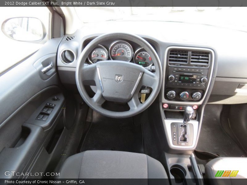 Bright White / Dark Slate Gray 2012 Dodge Caliber SXT Plus