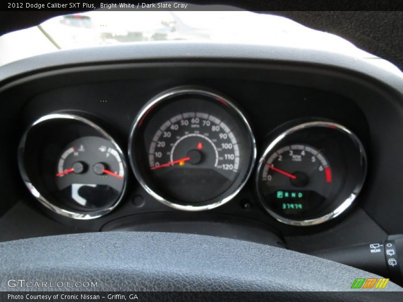 Bright White / Dark Slate Gray 2012 Dodge Caliber SXT Plus