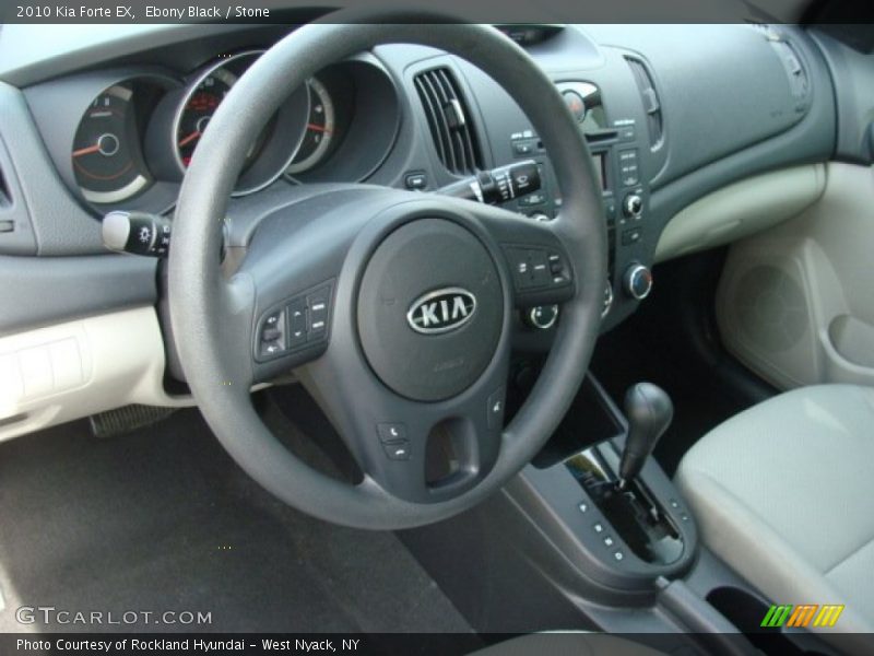 Ebony Black / Stone 2010 Kia Forte EX