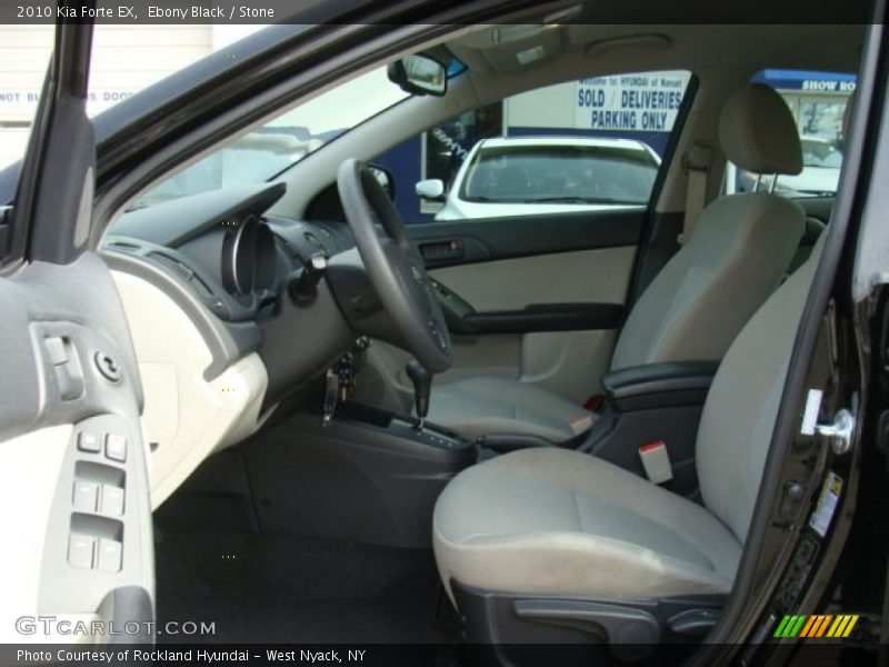 Ebony Black / Stone 2010 Kia Forte EX