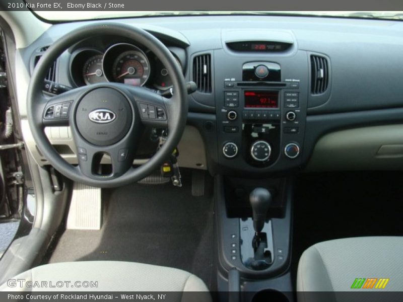 Ebony Black / Stone 2010 Kia Forte EX