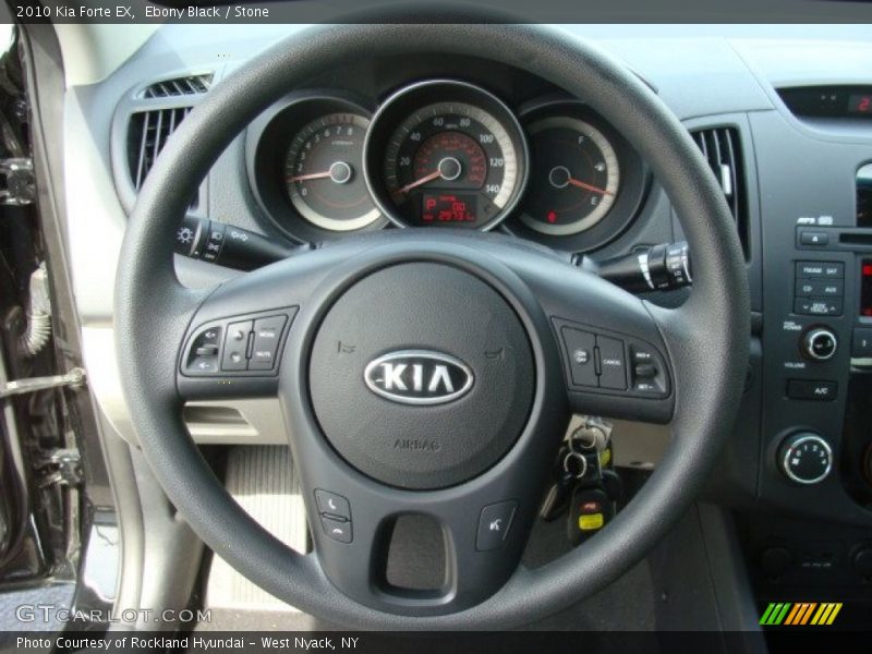 Ebony Black / Stone 2010 Kia Forte EX