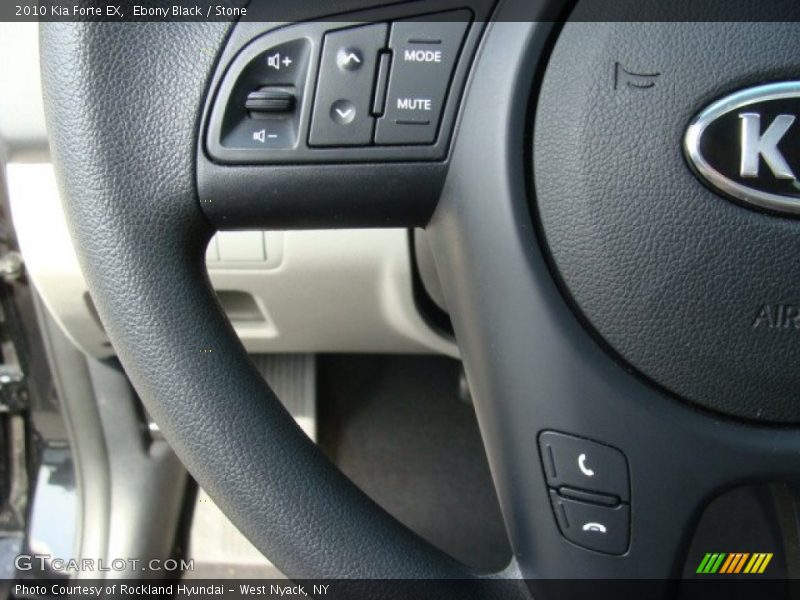 Ebony Black / Stone 2010 Kia Forte EX