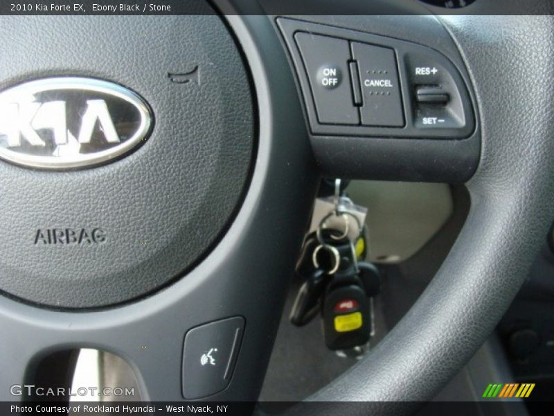 Ebony Black / Stone 2010 Kia Forte EX