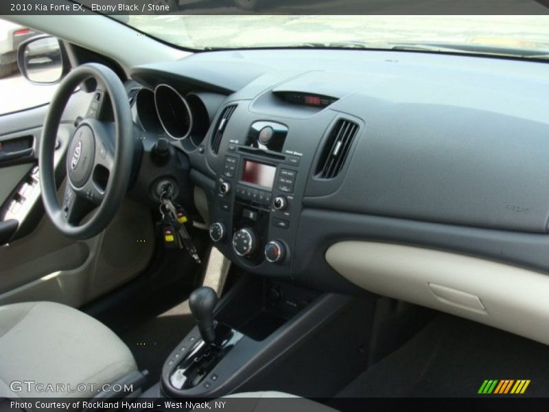 Ebony Black / Stone 2010 Kia Forte EX